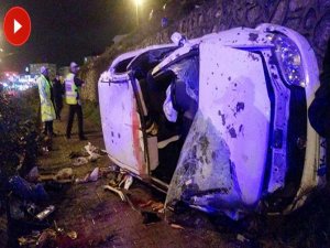 20 metrelik istinat duvarından düştü.