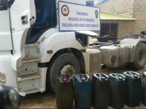 1 ton 155 litre kaçak akaryakıt ele geçirildi