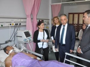 Vali Toprak yaralı askerleri ziyaret etti!