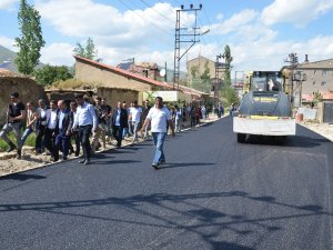 Yeşildere Caddesi asfaltlandı