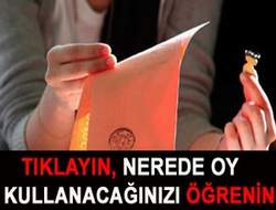 Nerede oy kulanacağınızı öğrenin