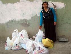 Erez ailesine yardımlar sürüyor