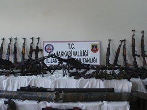 Yüksek miktardaki PKK cephaneliği ele geçirildi