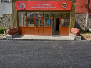 Kapalı ceza infaz kurumu alanı asfaltlandı
