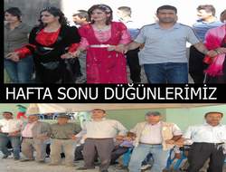 Hafta sonu düğünlerimiz