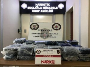 Hakkari’de 69 kilo eroin ele geçirildi