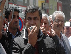 Hakkari'de ysk protestosu