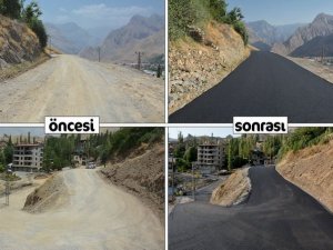 Asfalt çalışmaları göz kamaştırıyor