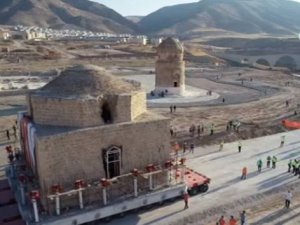 Tarihi Artuklu Hamamı böyle taşındı