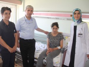 Kedi üzerine atlayınca 15 iğne yuttu