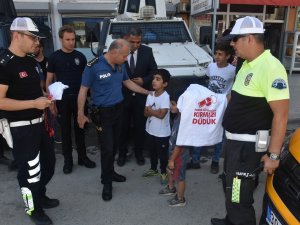 Bu bayramda bende trafik polisiyim etkinliği