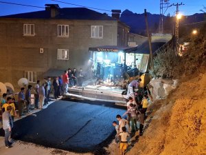 Başkan Epcim, asfalt çalışmalarını denetledi