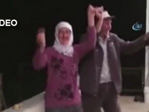 Yayladaki evlerine elektrik gelen çift böyle halay çekti