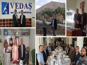 Vedaş müdürü Okuducu'dan muhtarlara ziyaret