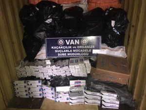 14 bin 790 paket kaçak sigara ele geçirildi