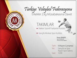 Voleybol müsabakasına davet!