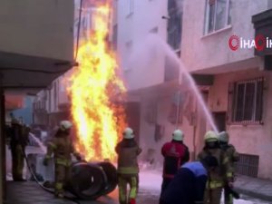 Doğalgaz borusu patladı!