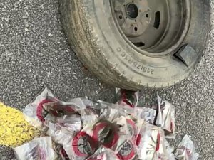 94 kilo kaçak nargile tütünü ele geçirildi