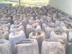 1 ton 734 litre akaryakıt ele geçirildi!