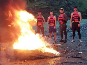 Türkiye Rafting Yarışması'na hazırlanıyorlar