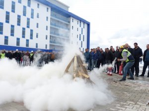 VEDAŞ’ta yangın tatbikatı