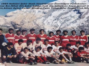 Hakkâri futbolunda eski kareler.