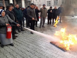 Yangın eğitimi ve tatbikatı yapıldı