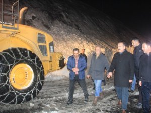 Hakkari-Van karayoluna çığ düştü