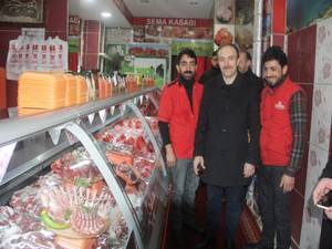 Başkan Epcim Altay Caddesi esnafını ziyaret etti