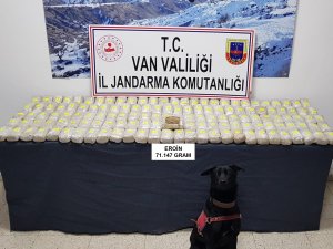 71 kilo 147 gram eroin ele geçirildi