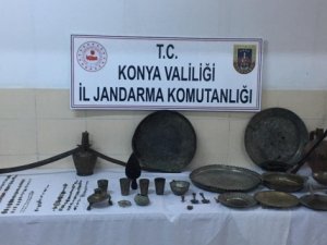 Tarihi eserlere müşteri ararken yakalandı