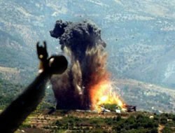 PKK kamplarına top atışı