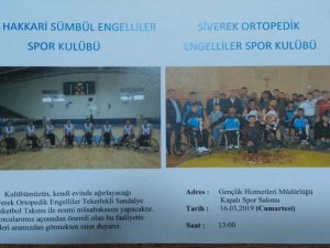 Sümbül engeliler spor kulübü maçına davet