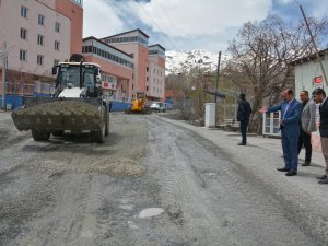 Eşbaşkan Karaman, yol çalışmalarını denetledi