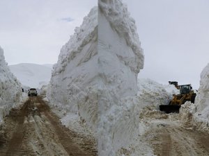 Mayıs ayında 7 metre karla mücadele