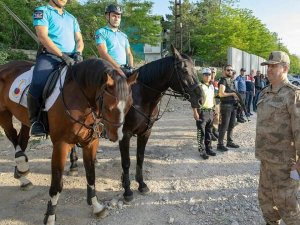 Van'da Jandarmanın atlı timleri görev başında