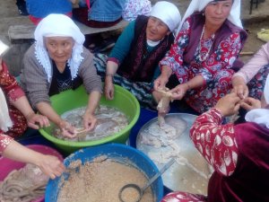 ‘Mavi Fularlılar’ grubu Erciş ilçesi ziyaret etti