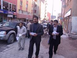 DTP YÜRÜYÜŞ İÇİN 3 BİN BİLDİRİ DAĞITTI