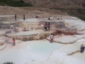 Başkale travertenlerine bakım...