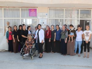 Köy kadınları meslek öğreniyor...
