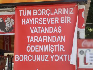 Gizemli hayırsever'den örnek davranış