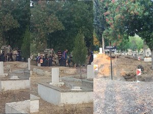 Mezarlıktan çıkan sesler korkuttu...