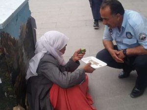 Hakkari zabıtası dilenci denetimi yaptı