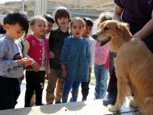 Miniklerden sevimli dostlarına ziyaret