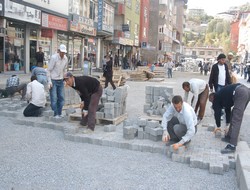 Hakkari'de yol yapım çalışmaları