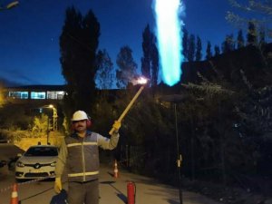 Hakkari’de doğalgaz gazlama işlemi yapıldı