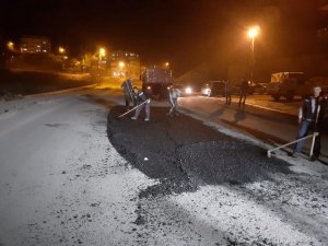 Hakkari belediyesinden gece mesaisi
