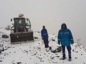 VASKİ ekibinin kar ve tipi imtihanı başladı