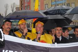 KESK TUTUKLAMALARI PROTESTO ETTİ