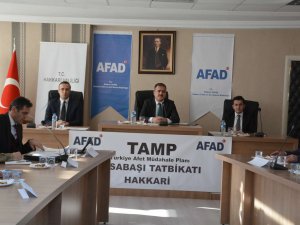 Hakkari’de 2019 yılı TAMP masabaşı tatbikatı yapıldı